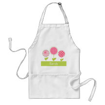 Tablier floral doux