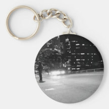 Tache floue de voiture porte-clef