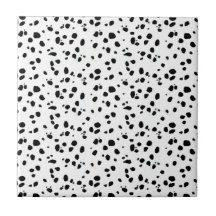 Taches dalmatiennes, copie dalmatienne, fourrure d carreaux en céramique