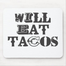 Taco's zal eten muismatten