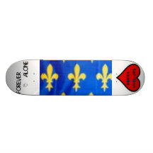 tahitian skate (fleur de lis) skateboard