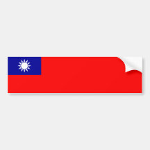 Taïwan/autocollant taiwanais adhésif pour voiture