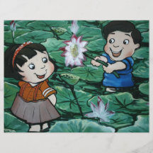 Taiwanese kinderen in lelievijver fullcolor folder