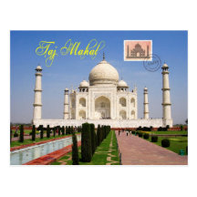 Taj Mahal, Agra, India Wens Kaart