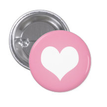 Talent blanc de coeur badge avec épingle