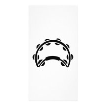 Tambour de basque cartes avec photo