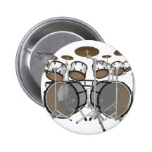 Tambours : Kit blanc de tambour : modèle 3D : Pin's