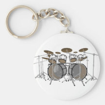 Tambours : Kit blanc de tambour : modèle 3D : Porte-clef