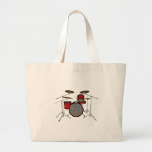Tambours : Kit de tambour rouge : modèle 3D : Sac En Toile
