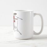 Tambours : Kit de tambour rouge : modèle 3D : Mug À Café