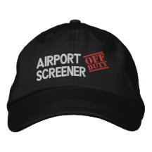 Tamis qui n'est pas de service d'aéroport casquettes de baseball brodées