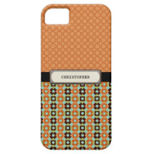 Tan masculin et rétro vert coque Case-Mate iPhone 5