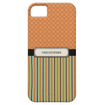 Tan masculin et rétro vert étui iPhone 5