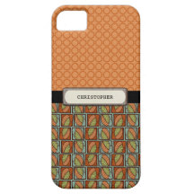 Tan masculin et rétro vert étuis iPhone 5
