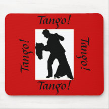 Tango ! Couples Mousepad - rouge de danse de salle Tapis De Souris