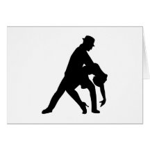Tango de couples de danse carte