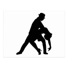 Tango de couples de danse carte postale