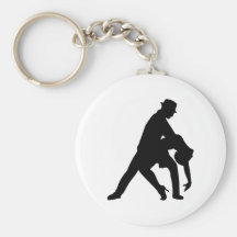 Tango de couples de danse porte-clefs