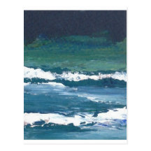 Tango du décor de plage de ressacs de mer cartes postales