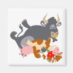 Tango ! ! (taureau et vache de bande dessinée) aim magnets