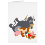 Tango ! ! (taureau et vache de bande dessinée) car cartes