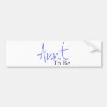 Tante To Be (manuscrit bleu) Autocollants Pour Voiture
