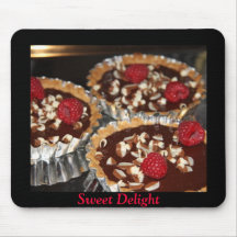 Tapis de souris de 3 tartes de chocolat