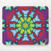 Tapis de souris de kaléidoscope de "fleur"