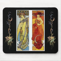 Tapis de souris de Mucha