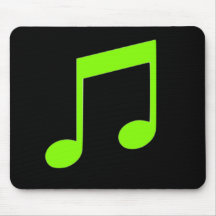 Tapis de souris de musique de vert de chaux