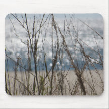 Tapis de souris d'océan de plage d'herbe de mer