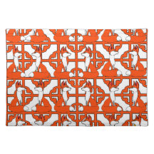 Tapis d'endroit adorable de Fox rouge Mojo Sets De Table