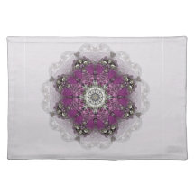 Tapis d'endroit majestueux de kaléidoscope de nuan sets de table
