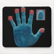 Tapis rat impressions digitales tapis de souris
