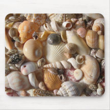 Tapis tropical de souris de variété de coquillage tapis de souris