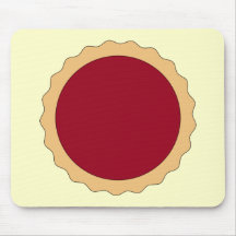 Tarte de confiture. Rouge de framboise Tapis De Souris