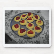 Tarte de fraise de crème anglaise tapis de souris