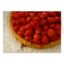 Tarte de la fraise de Margot Carte De Vœux