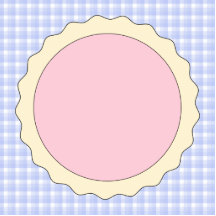 Tarte rose. Tarte de fraise. Contrôle bleu Photo En Découpe