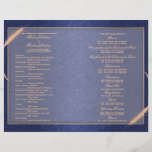 Tarwe van de het programma de blauwe room van het  folder ontwerp