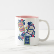 Tasse à deux tons de paquet de graine de fleur
