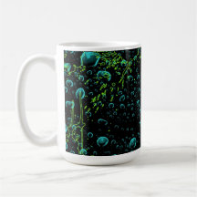 Tasse abstraite de bulles d'air