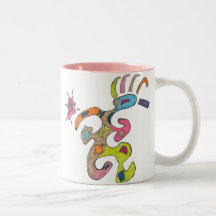 Tasse abstraite "d'homme courant"