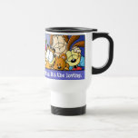 Tasse affectueuse de voyage de vacances de Garfiel