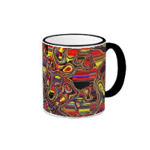 Tasse africaine ethnique d'art de fractale