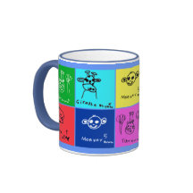 Tasse animale de dessins