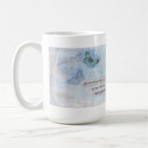 Tasse bleue de papillon