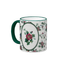 Tasse croisée de Rose de point