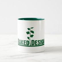 Tasse cuite au four du logo 01 de conception
