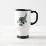 Tasse curieuse mignonne de banlieusard de loup de  tasses
